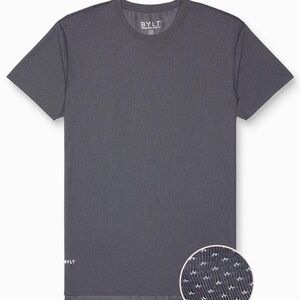 BYLT Pulse Charcoal Split Hem Shirt